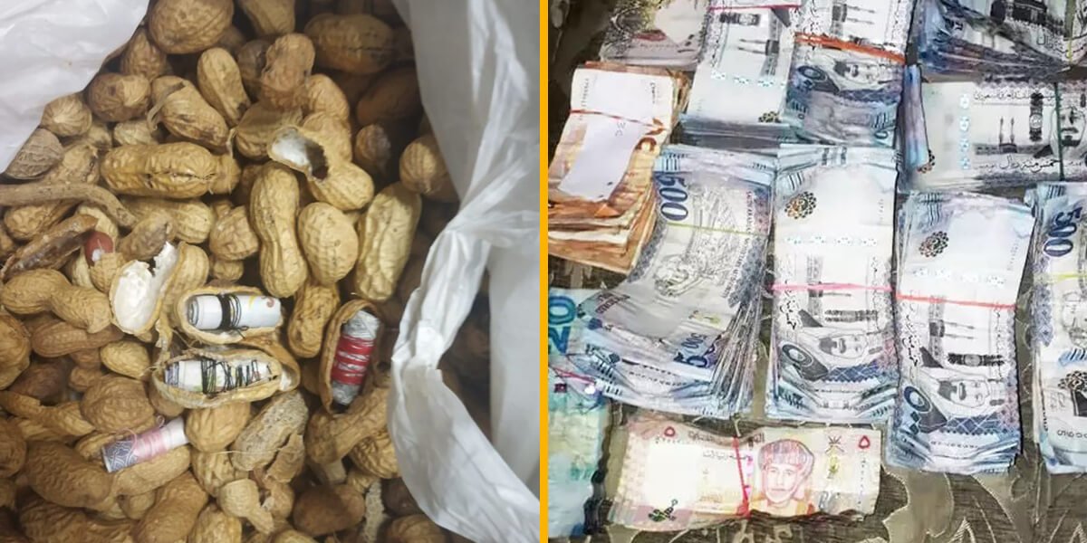 Attempt to Smuggle Foreign Currency in Peanuts