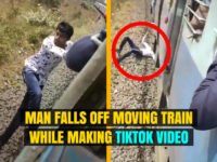 Man Falls of Moving Train While Making TikTok Video