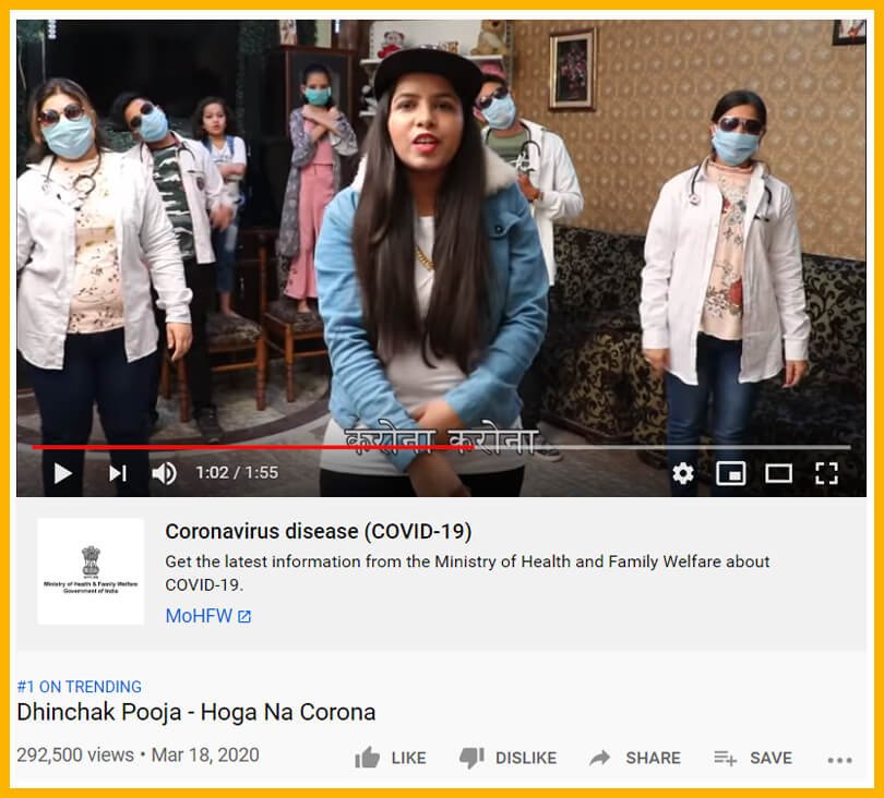 Dhinchak Pooja Coronavirus Song
