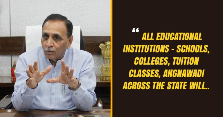 Gujarat Govt Orders Shutdown of School Colleges Multiplexes
