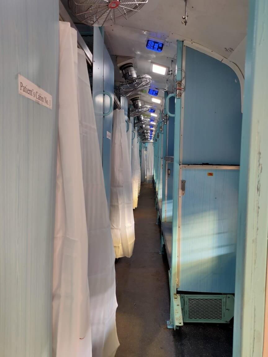 Indian Railways Converts a Train Coach into an Isolation Ward