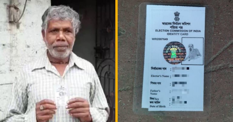 Man in West Bengal Gets Voter ID Card with Dog’s Photo