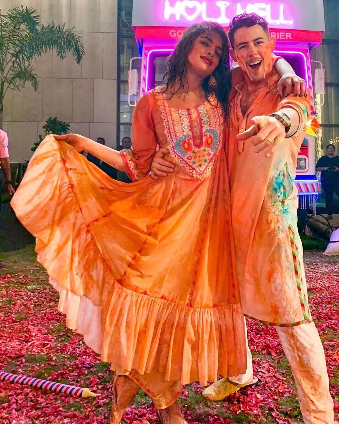 Priyanka Chopra Nick Jonas Holi Pics