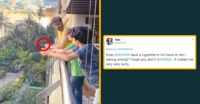 Hrithik Roshan Holding Cigarette