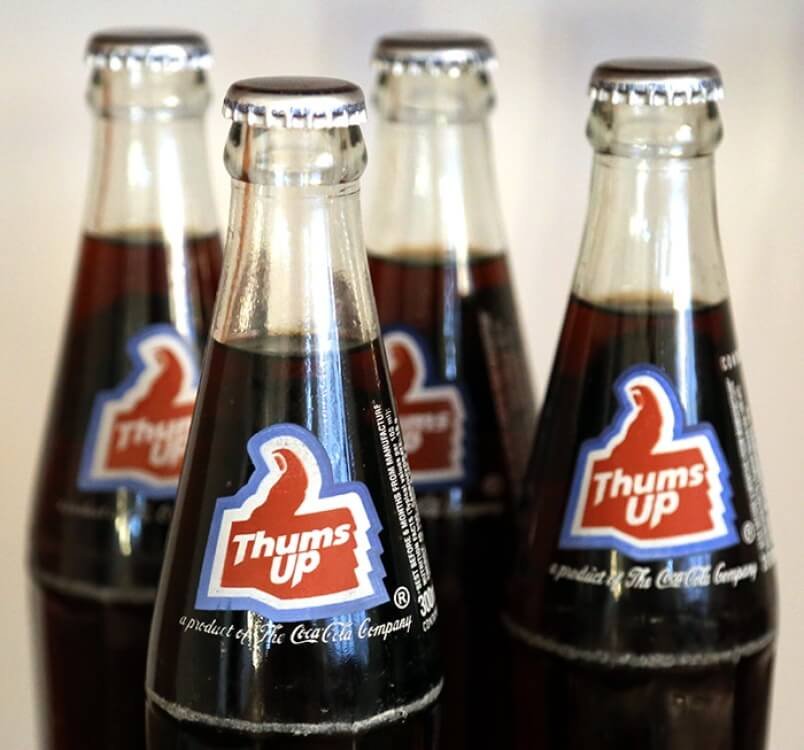 no letter 'B' in Thums Up