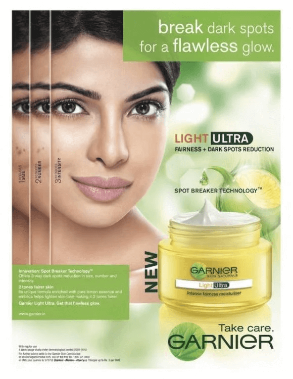 Priyanka Chopra stopped doing Fairness Cream Ads