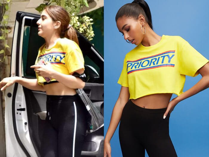 Sara Ali Khan’s Yellow Crop Top