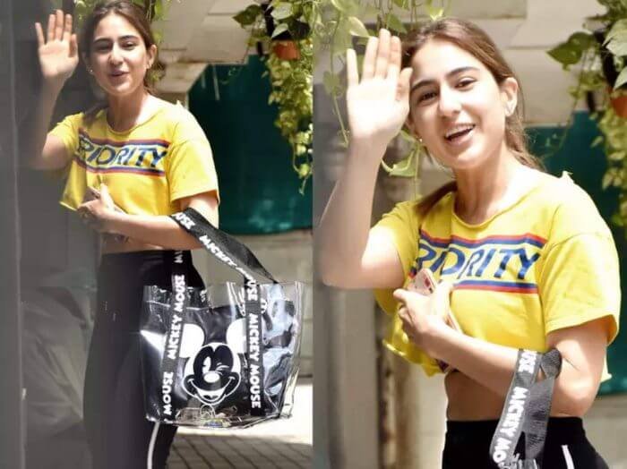 Sara Ali Khan’s Yellow Crop Top